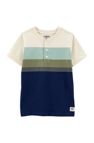 Henley majica s kratkimi rokavi