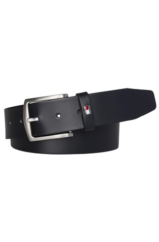 Denton Flag Logo Leather Belt