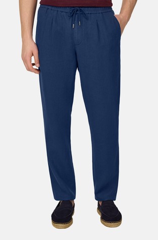 City lanene hlače z elastičnim pasom