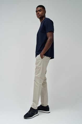 SALSA JEANS Regular fit teksturirana majica Modra - Blue 2