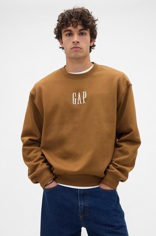 Gap logo moški oversized pulover