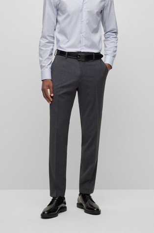 Elegantne slim fit hlače iz volnene mešanice