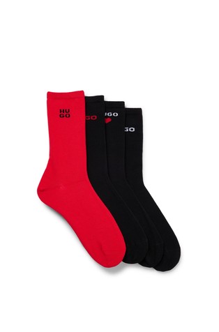 HUGO BOSS Paket 4 parov nogavic z logotipom Večbarvna - Multi 2