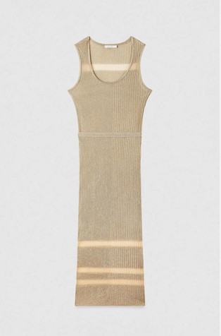 Sleeveless knit dress in viscose blend