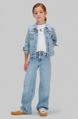 Ohlapne jeans hlače s širokimi hlačnicami