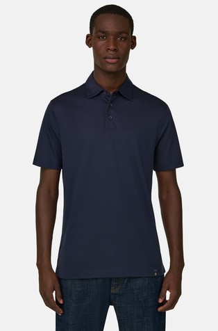 Cotton and Silk Blend Polo Shirt