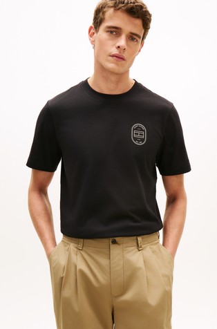 Bombažna logo majica s kratkimi rokavi