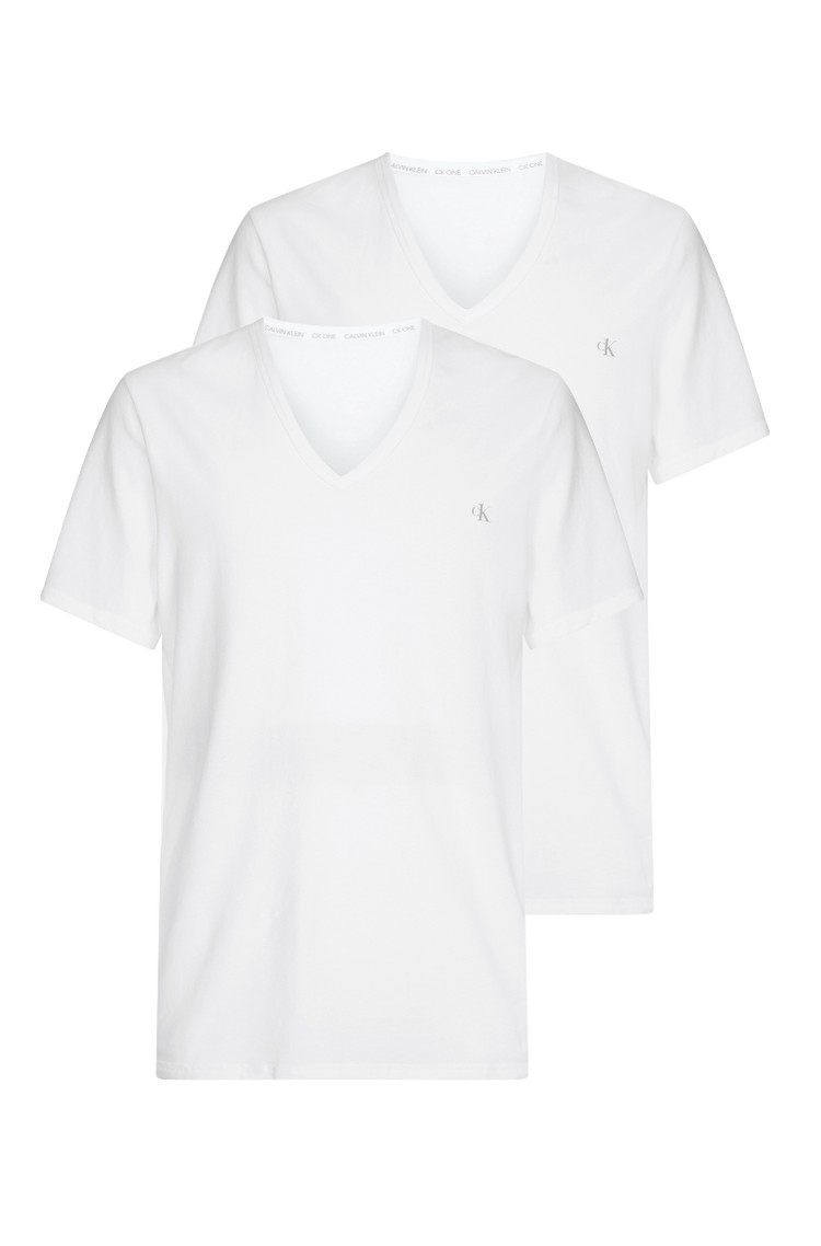 CALVIN KLEIN Paket 2 majic s kratkimi rokavi - CK ONE Bela - White 