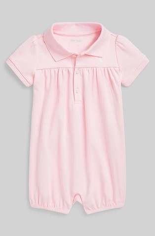 Bombažen pajac s polo ovratnikom