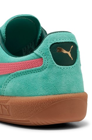 PUMA Unisex Palermo superge iz semiša Zelena - Green / Pink 6