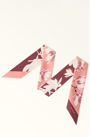 Silk Bandeau with Floral Print
