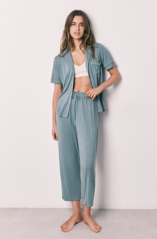 Stretch viscose classic pyjamas