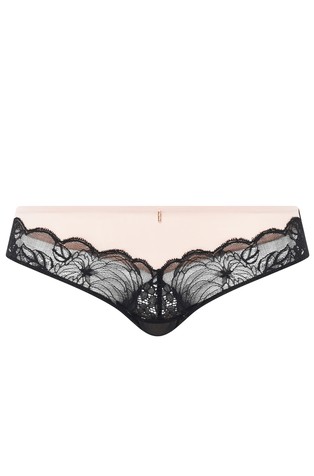 CHANTELLE Midnight Flowers spodnje hlačke Črna - Black/Beige 2