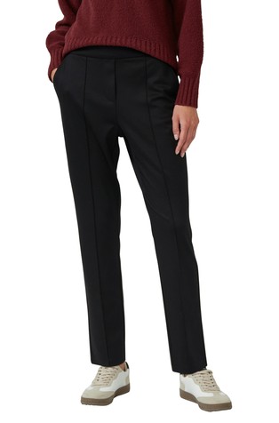 Ankle-length trousers in viscose-blend