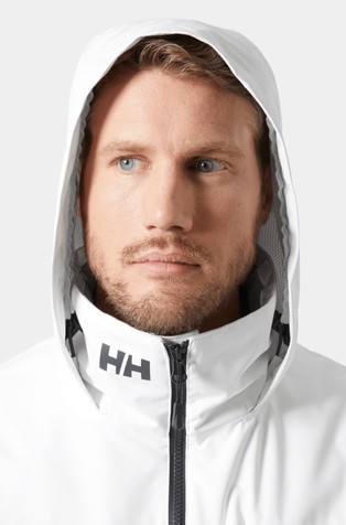 HELLY HANSEN Crew Hooded Midlayer Sailing Jacket 2.0 White 3