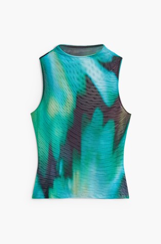 DESIGUAL Gradient tulle T-shirt Multi 7