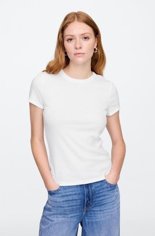 ShortSleeve Ribbed Tee