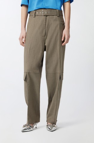 Cargo trousers with matching belt