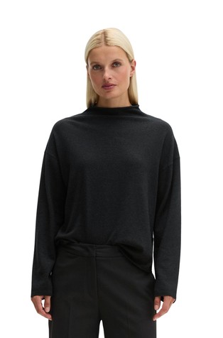 Oversized knit sweater in wool blend