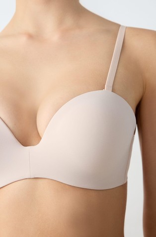 ETAM Pure Fit® push-up modrček iz mikrofibre Bež - Linen 3