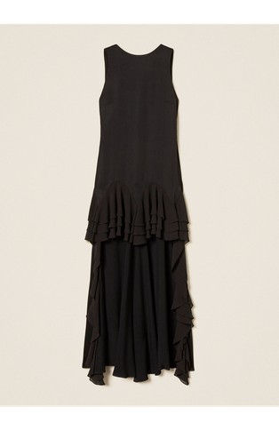 Actitude x MYFO asymmetric satin dress