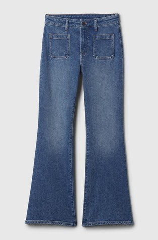 GAP Jeans hlače na zvonec za deklice Modra - Medium Wash 4