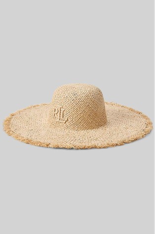 Logo Raffia Sun Hat