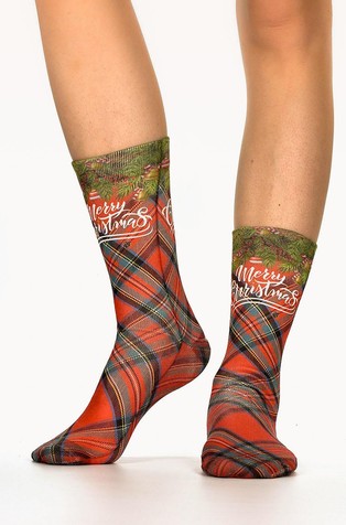 Christmas Berry I družinski paket 3 parov nogavic v darilni škatli