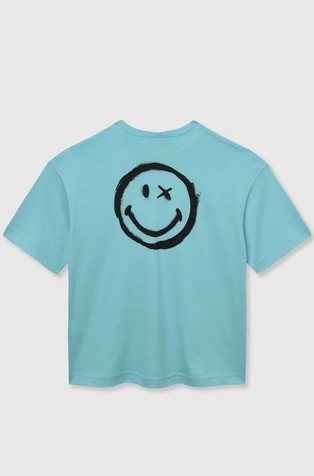 BENETTON Smiley® majica s kratkimi rokavi Modra - Light Blue 2