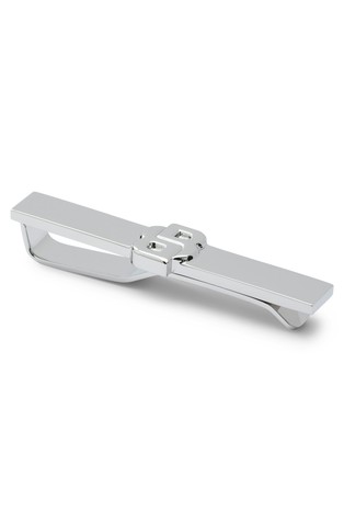 Tie clip with double B monogram