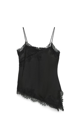 VMJULIA asimetričen top s čipko