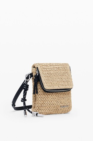 DESIGUAL Večnamenska torbica iz rafije Bež - Beige 3