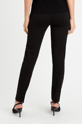 TWINSET Slim fit hlače iz viskozne mešanice Črna - Nero 2