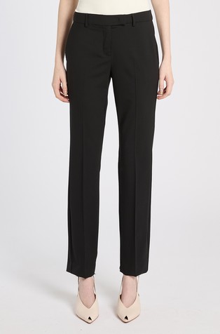 Slim fit virgin wool trousers