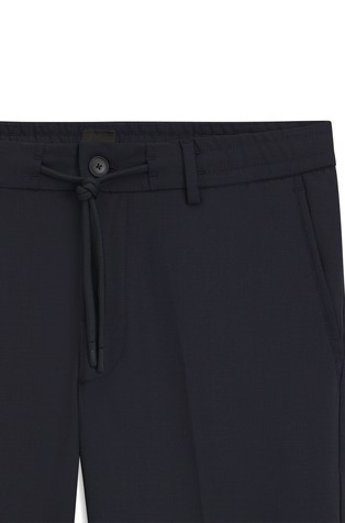 HUGO BOSS Modern-fit trousers in a wool blend Dark Blue 2