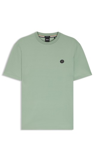 Majica iz merceriziranega bombaža z dvojnim B monogramom