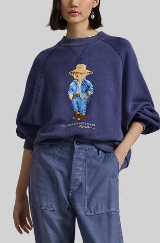 Polo Bear Oversize fit Fleece Crewneck