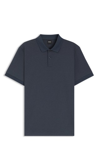 Cotton short-sleeved polo shirt