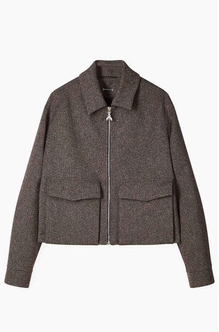 Relaxed fit srajčna jakna