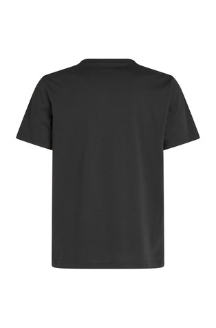 CALVIN KLEIN Bombažna majica s kratkimi rokavi in potiskom Črna - Black 6