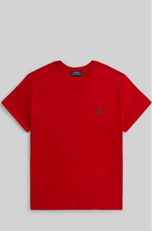 Classic fit majica s kratkimi rokavi iz bombažnega jerseya
