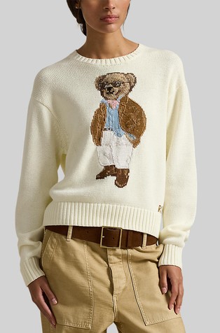 Polo Bear pleten bombažen pulover