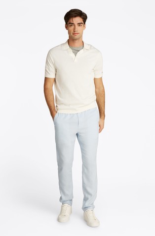 TOMMY HILFIGER Slim fit polo majica iz mešanice bombaža in liocela Bela - White 3
