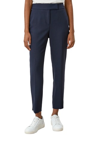 Slim fit elegant 7/8-length trousers