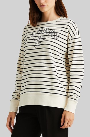 LAUREN RALPH LAUREN Striped Logo French 