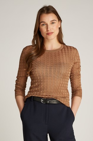 Cable Knit Slim Jumper