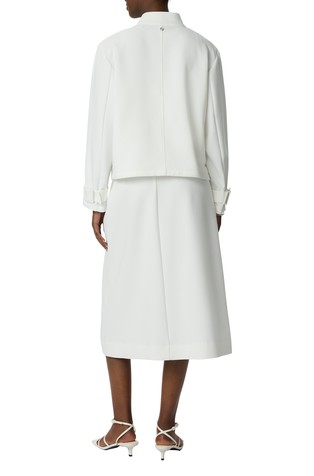 COMMA Textured jacket with patch pockets White 2