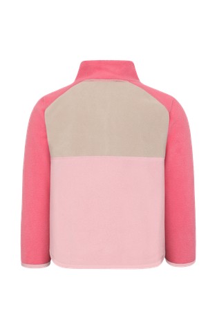 DIDRIKSONS Monte pulover z delnim zapenjanjem Roza - Soft Pink 8