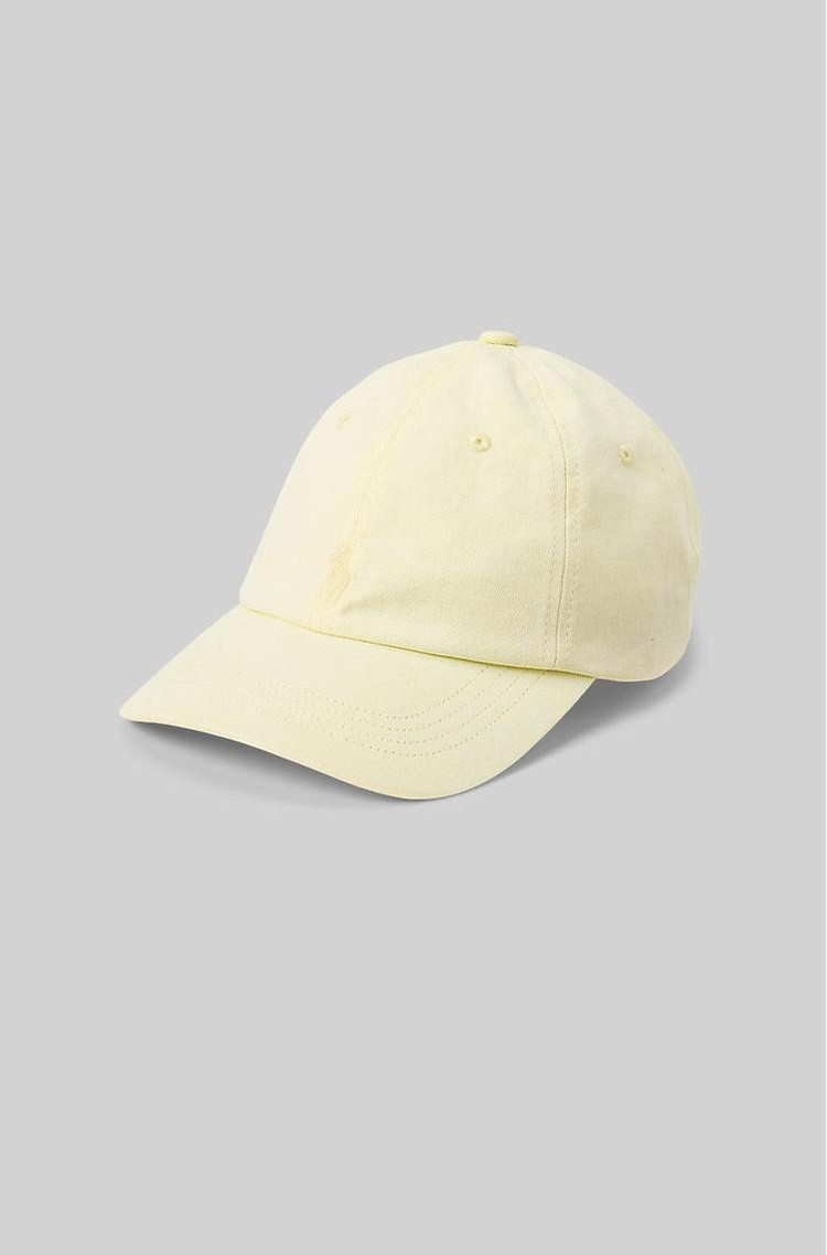 RALPH LAUREN Mineral-dyed twill ball cap Lime 