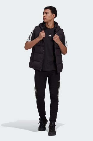 Adidas helionic down hooded vest cheap